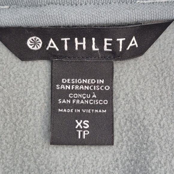 Athleta Moto Jacket w/ Asymmetric Front Zipper Moto Style Detail- Size XS - Picture 14 of 16